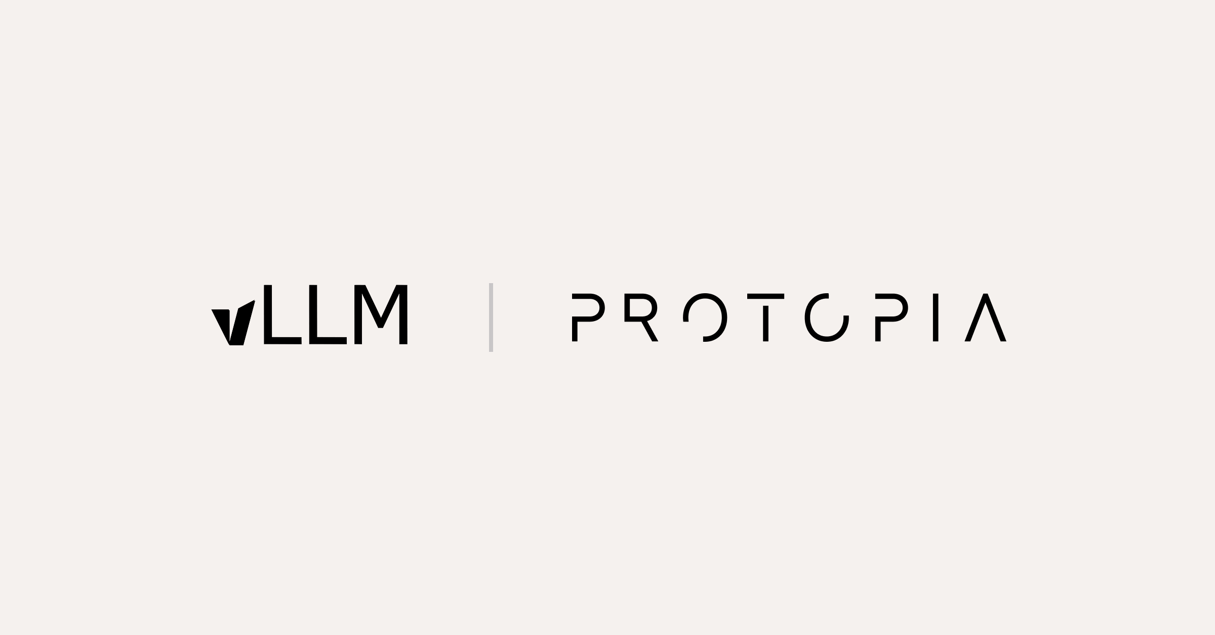 Logos of vLLM and Protopia side by side, announcing technical integration for secure prompt embedding inference support.