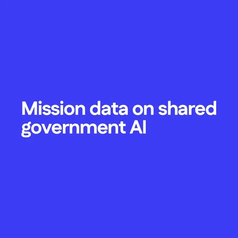 Mission data on shared government AI